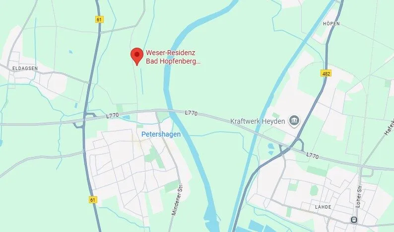 Kartenauszug aus Google Maps